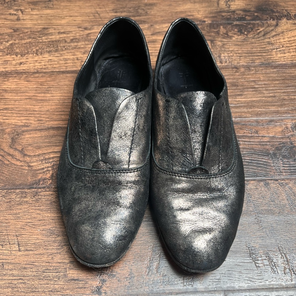 Frye slip on oxfords